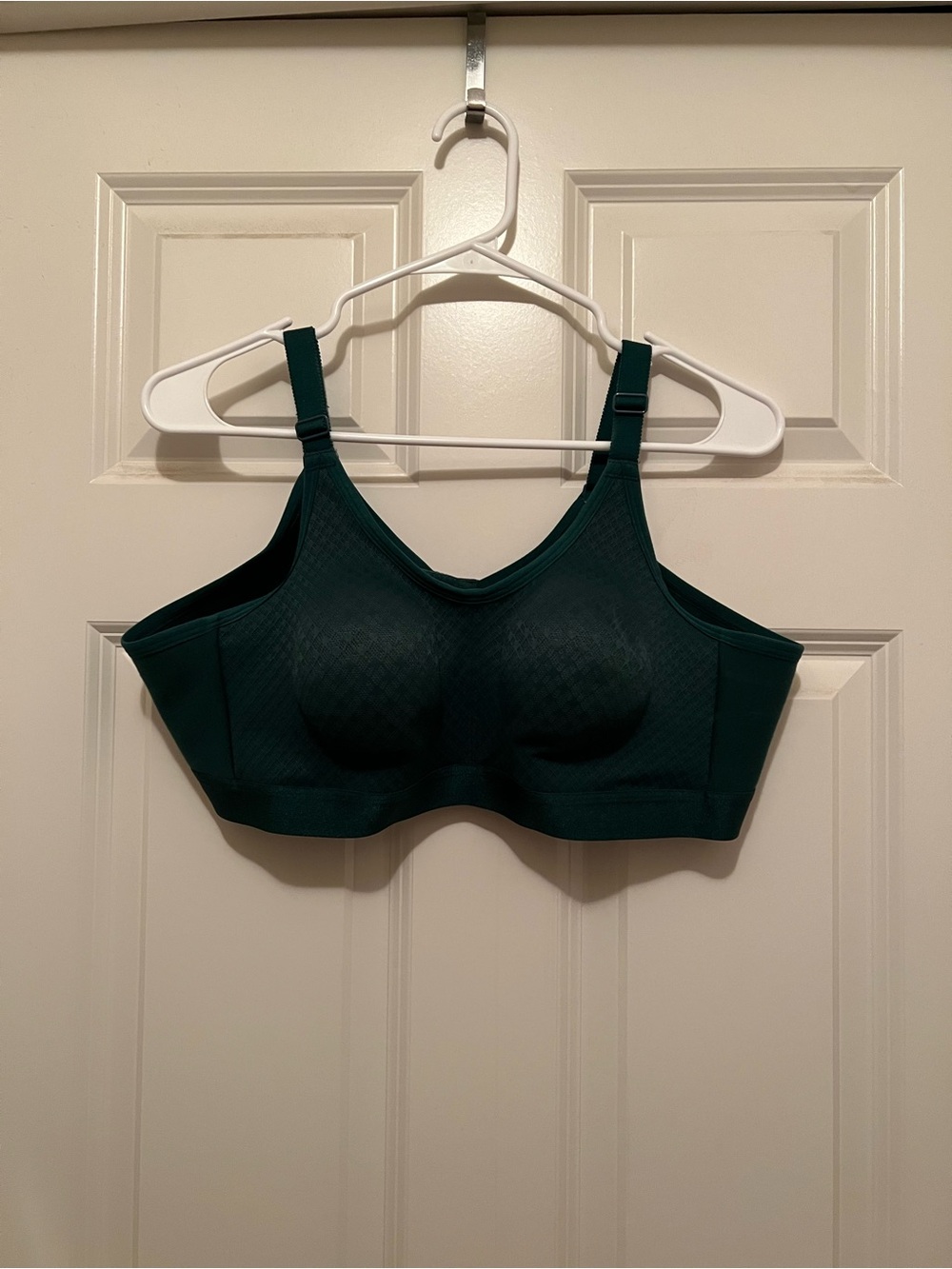Cacique Deep Green With Lace Overlay Wire Free Unlined 42B